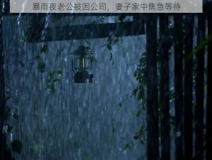 暴雨夜老公被困公司，妻子家中焦急等待