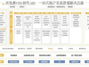 成免费crm 特色 vip，一站式客户关系管理解决方案