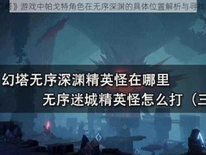 《幻塔》游戏中帕戈特角色在无序深渊的具体位置解析与寻找指南