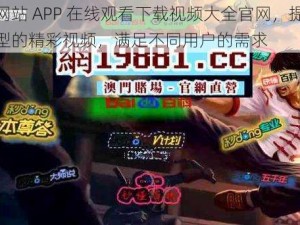 黄金网站 APP 在线观看下载视频大全官网，提供各种类型的精彩视频，满足不同用户的需求