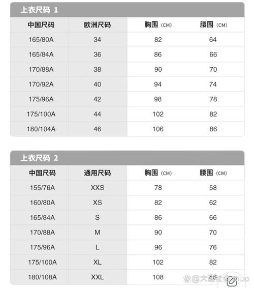 国产尺码和欧洲尺码对比：教你轻松选对尺码