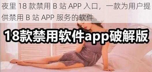 夜里 18 款禁用 B 站 APP 入口，一款为用户提供禁用 B 站 APP 服务的软件