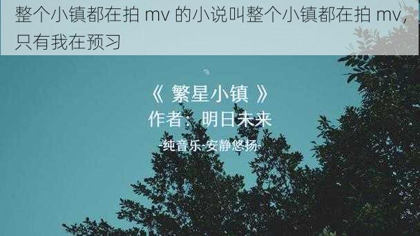 整个小镇都在拍 mv 的小说叫整个小镇都在拍 mv，只有我在预习