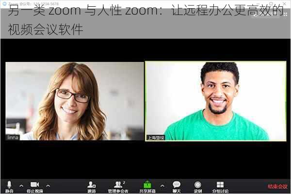 另一类 zoom 与人性 zoom：让远程办公更高效的视频会议软件