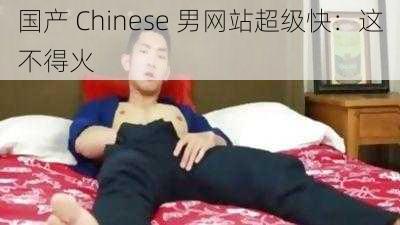 国产 Chinese 男网站超级快：这不得火