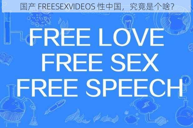 国产 FREESEXVIDEOS 性中国，究竟是个啥？